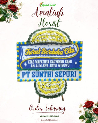 Papan Bunga Duka di Pontianak Selatan
